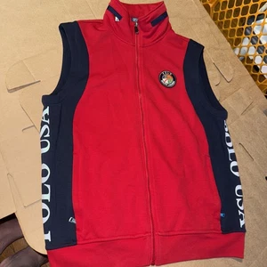 Polo Ralph Lauren gilet suicidio sci downhill felpa con cappuccio zip -taglia media- usato - Foto 1 di 6