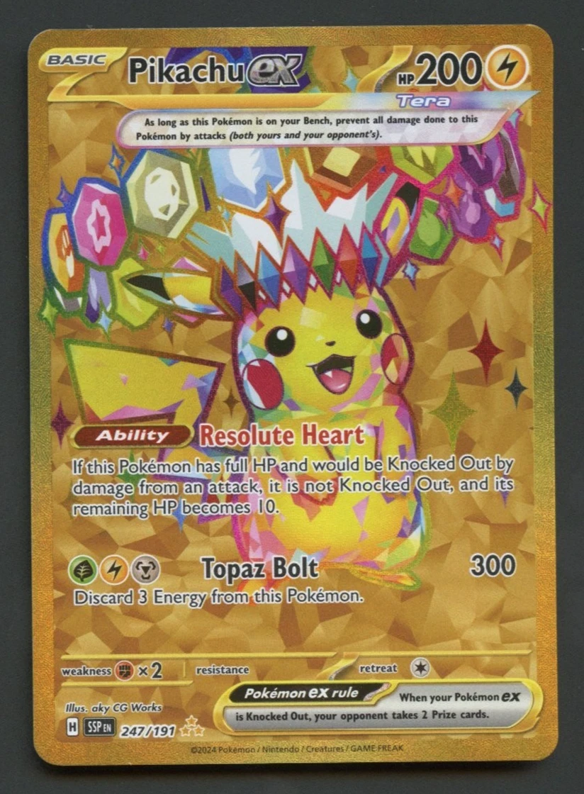 Pokémon TCG Pikachu Ex Collectible Card Games & Accessories for