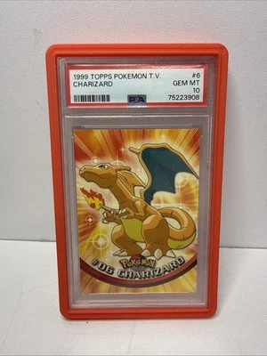 1999 Topps Pokemon TV Charizard #6 PSA 10 Gem Mint - Image 1 of 2