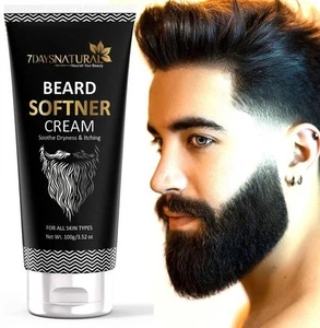 Crema suavizante de barba natural 7 días suaviza e hidrata barba nutrición de larga duración - Imagen 1 de 3