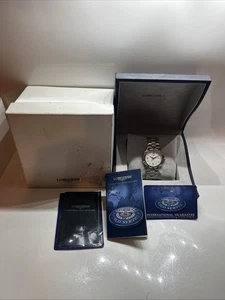 Men's Quartz Longines Conquest Wrist Watch With Boxes And Booklet - Picture 1 of 12