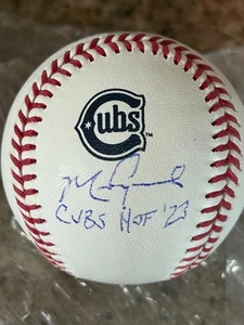 MARK GRACE CHICAGO CUBS CITY CONNECT HOF 2023 RARE SIGNED BASEBALL BAS COA - Picture 1 of 2