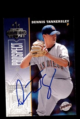 Signed Baseball Card Auto 2003 Donruss Champions #216 Dennis Tankersley Padres - Image 1 of 2