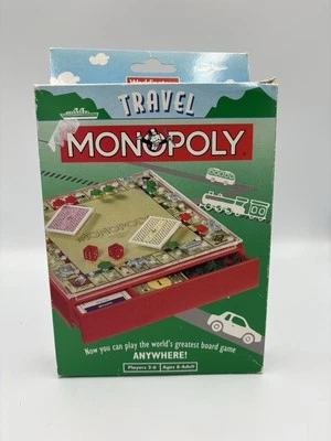 Boxed Vintage Waddingtons Travel Monopoly 1994 Complete - Image 1 of 3