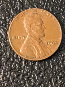 1966 Lincoln Penny - Error "L" On Edge, Rare! - Picture 1 of 10