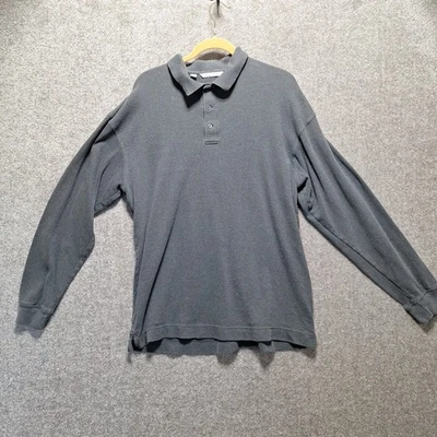 Lg Cutter and Buck pullover 1/4 Button Gray Soft Combed Cotton Long Sleeve Mens - Image 1 of 4