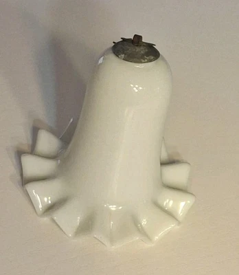 Antigua campana de humo de vidrio victoriano colgante lámpara de aceite Bradley & Hubbard Foto 1 de 4