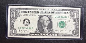 1969 B $ 1 Dollar Bill ( It’s A Beauty ) - Picture 1 of 2