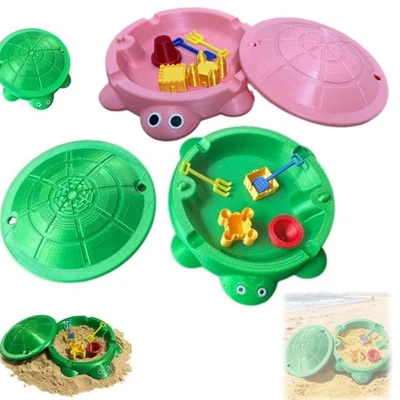 Mini caja de arena para tortugas sin arena y mini herramientas mini caja de arena para tortugas de escritorio juguetes Foto 1 de 4