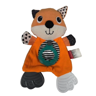 Infantino Cuddly Fox Baby Teether Plush Crinkle Sounds - Image 1 of 3
