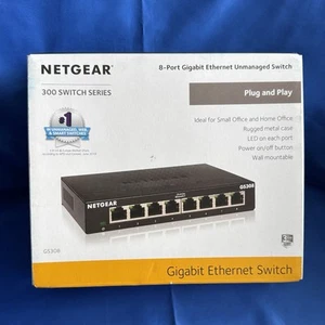 NETGEAR GS308 8 ports Gigabit Ethernet commutateur réseau Hub répartiteur Internet - Photo 1/4