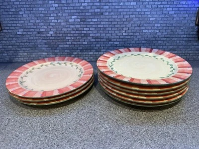 9 NINE Pfaltzgraff NAPOLI 11.75" Stoneware Dinner Plates. Other items available - Image 1 of 3