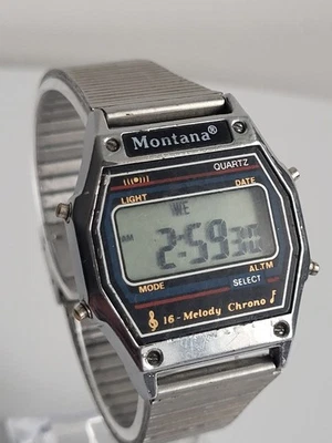 Часы Montana винтажный цифровой будильник 16 - мелодия ретро наручные часы - Изображение 1 из 4