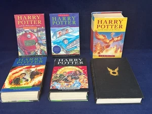 Harry Potter Hardcover Set 6 Bücher Bloomsbury 3 Erstausgaben - Bild 1 von 15