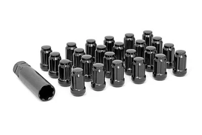 Rough Country Lug Nut Set 1/2 x 20 | Black | Set of 24 - 502024BLK - Image 1 of 3