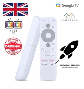 Genuine Homatics GD1 GD2 Google TV Voice Bluetooth Remote Control - Stick 4K - Picture 1 of 4
