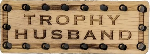 Trophy Husband Oak Wood Patch- 3.5x1.25 inch - W1105 - Picture 1 of 2