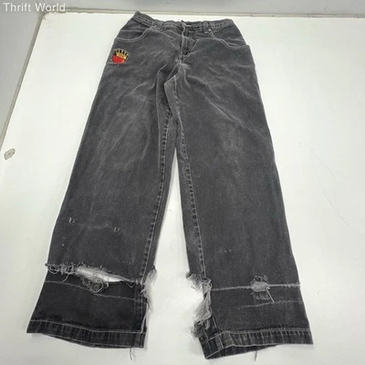 Vintage 90s JNCO 179 Pipes Faded Black Wide Leg Skate Jeans Men's Size 34 - Image 1 of 4