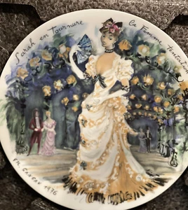 D'Arceau Limoges 1976 Sarah Collector Plate France Henri D'Arceau L. & Fils EUC - Picture 1 of 12