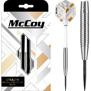 Tungsten Darts Set 22g 23g 24g 25g grams 90% McCoy Stealth Silver - Picture 1 of 6
