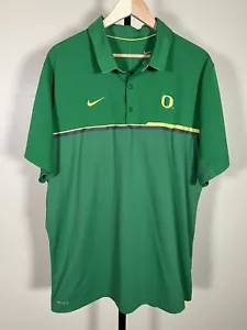 Polo da calcio Oregon Ducks Nike Elite Dri-Fit verde mela allenatore taglia XXL 2XL - Foto 1 di 10