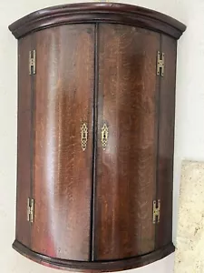 George 111 Oak Bow Front Corner Cupboard c.1800 - Picture 1 of 13