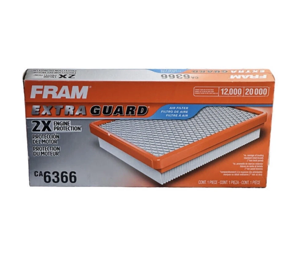 Filtro de aire Fram CA6366 para (1987-1996) Ford Bronco/F150/F250/E150/E250 Foto 1 de 1