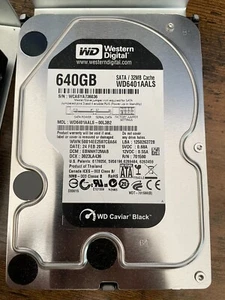 WD6401AALS 640GB Festplatte – Western Digital Caviar Black – 32MB Cache – SATA - Afbeelding 1 van 1
