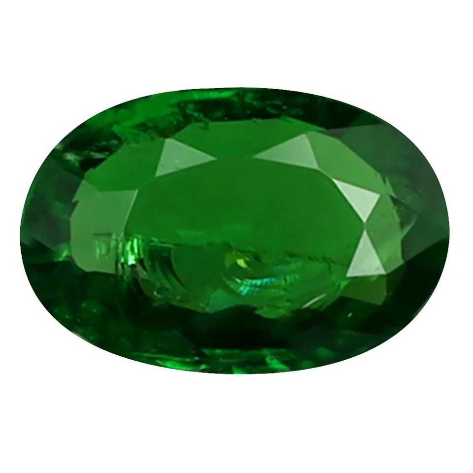 Piedra preciosa granate tsavorita verde sin calefacción corte ovalado de cinco estrellas de 0,66 quilates (7 x 5 mm) Foto 1 de 1
