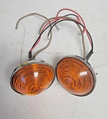 Lente de luces de estacionamiento ámbar Willys para Jeep CJ2, CJ3, CJ5, CJ6 Foto 1 de 2