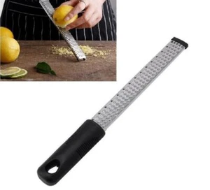 Stainless Steel Cheese Grater Zester Ginger Lemon Shredder Hand Held Flat Tool - Bild 1 von 10
