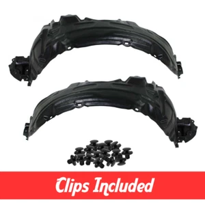 Front Driver & Passenger Side Fender Liner Set w/ Clips For 2004-2006 Scion XA - Picture 1 of 9