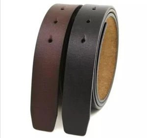 Cinturón clásico para hombre sin hebilla cuero genuino 40 mm (1,5"") de ancho - Imagen 1 de 12