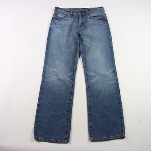Polo Ralph Lauren 381 Slim Jeans Youth Boys Size 12 (27x27) Blue Denim Straight - Picture 1 of 10