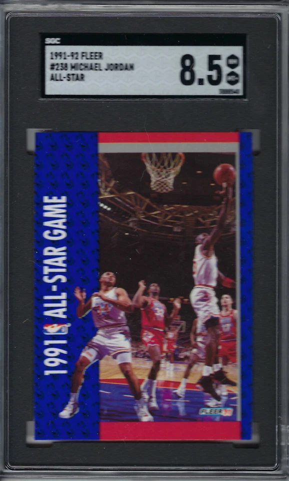 Fleer Michael Jordan 1991-1992 AS #238 calificado SGC 8,5 casi nuevo-como nuevo+ Foto 1 de 1