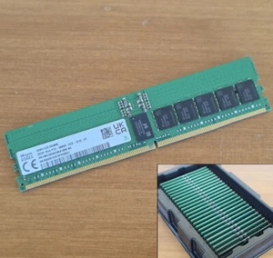 32GB Hynix DDR5 PC5-5600 1Rx4 RDIMM 288 ECC Reg RAM HMCG84AGBRA188N 5600B Memory - Picture 1 of 2