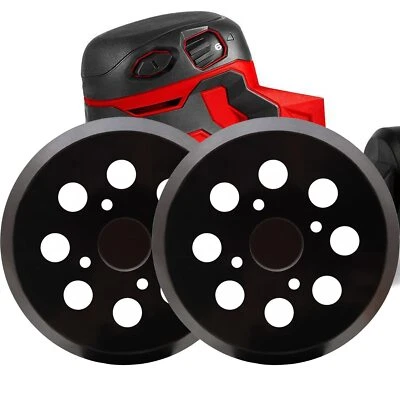 	2 Pack 5 Inch 8 Hole Hook and Loop Sander Pad for Milwaukee 6021-21 6034-21	 - Image 1 of 4