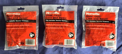 Homelite Genuine OEM Autofeed Dual .065” Replacement Line & Spool 3 Pack - Image 1 of 2