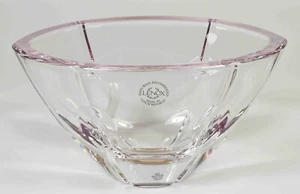 Beautiful Lenox Gift Of Knowledge Pink Full Lead Crystal Glass Candy Bowl - Picture 1 of 4