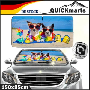 Auto Sonnenschutz Frontscheibe Scheibenabdeckung Abdeckung UV Schutz 150X85cm  - Bild 1 von 9