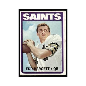 Edd Hargett 1972 Topps #191 New Orleans Saints Football Card EX - Picture 1 of 3