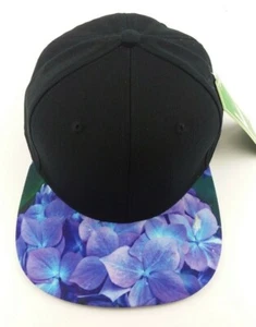 Men Women NWT High Quality Headwear Ajustable Black Snapback Hat/cap - Picture 1 of 5
