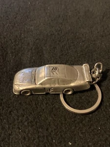 Sin City Motorcross Silver Toned Metal Race Car Keyring Keychain - Picture 1 of 7