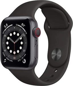 Apple Watch Series 6 40mm GPS Cellular Unlocked Space Gray Case Space Gray Sp Bd - Picture 1 of 2