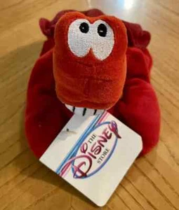 NWT Disney Store The Little Mermaid Sebastian Bean Bag 8” Plush Red Crab Z5 - Picture 1 of 5