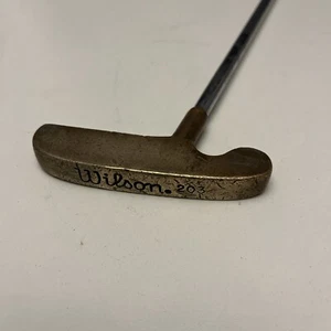 Wilson Model 203 Brass Putter Right Or Left Handed 35” Shaft - Picture 1 of 5