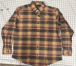 Triblend Orvis L Plad Button Down Shirt With Collar And Buttons On Sleeves R8 - Picture 1 of 12
