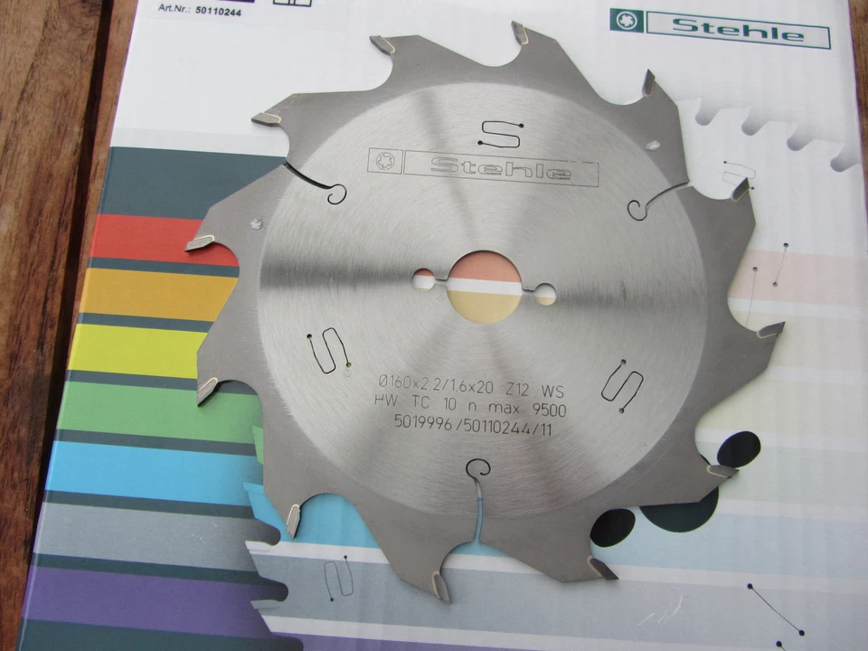 HM-Handkreissägeblatt/Sägeblatt 160 x 20 Z 12 Stehle, u.a. für Festool