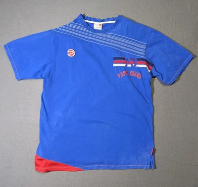 Camiseta vintage Pepe Jeans para hombre 3XL azul gráfico manga corta rojo blanco ribete Foto 1 de 4