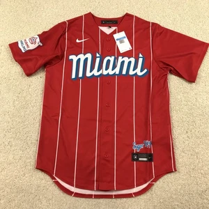 Camiseta Nike City Connect Miami Marlins para hombre roja mediana - Imagen 1 de 8